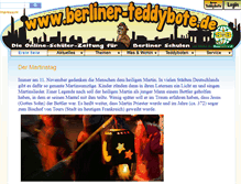 Tablet Screenshot of berliner-teddybote.de
